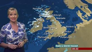 Carol Kirkwood - BBC Breakfast Weather 21/03/2017