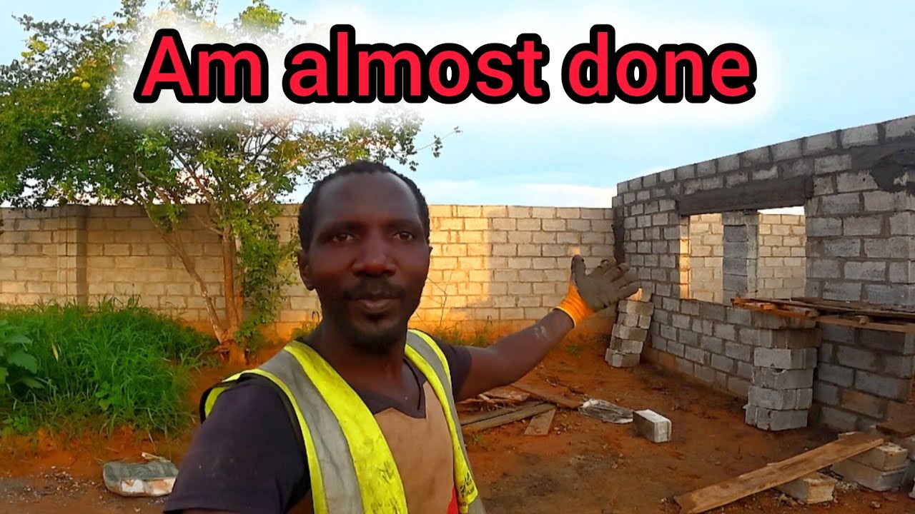 Building my chicken coop in my village in Lusaka Zambia part 12
