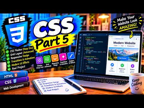 Part 5 CSS for beginners (build a simple website with HTML/CSS)