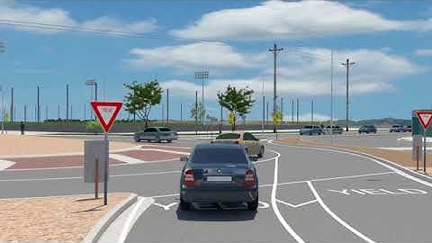 Driving the Gilman roundabouts at I-80 (simulation)