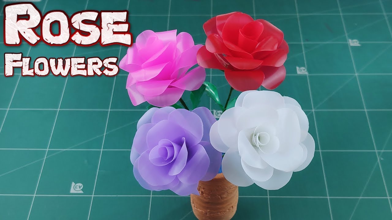 DIY Roses from Drinking Straw in 4 Ways - DIY Tutorials