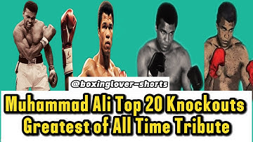 Muhammad Ali Top 20 Knockouts Greatest of All Time Tribute #boxing #muhammadaliboxer #lengend #shot