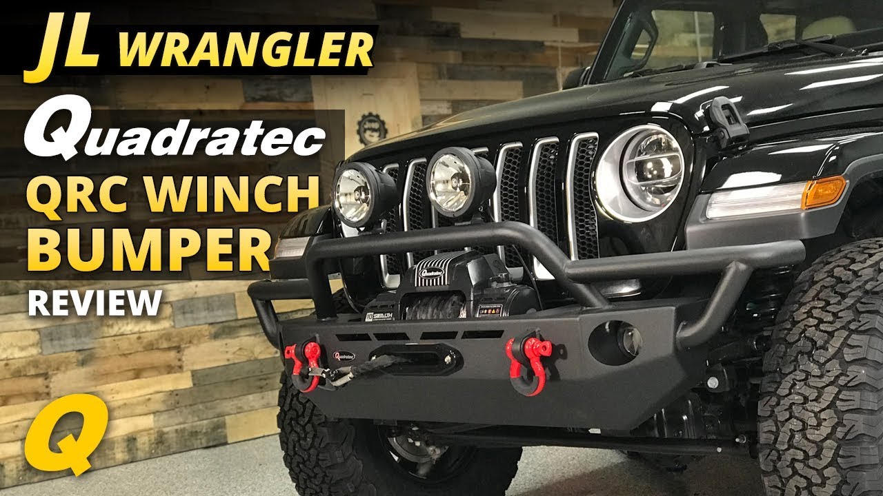 Quadratec Modular Winch Ready Front Bumper for 07-18 Jeep Wrangler