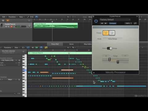Logic Pro FastTrack 102: The MIDI FX - 13. Velocity Processor Other Modes