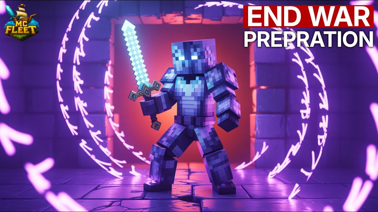 Preparing for the FINAL END WAR in Minecraft Fleet SMP! 🔥 | Epic End Portal Battle