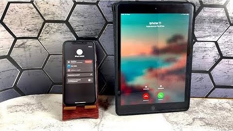 Incoming FaceTime Video Calls IPad 2020  vs IPhone 12 FaceTime Video