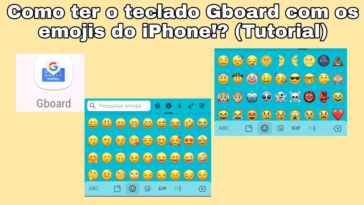 Como ter o teclado Gboard com os emojis do iPhone (Tutorial)