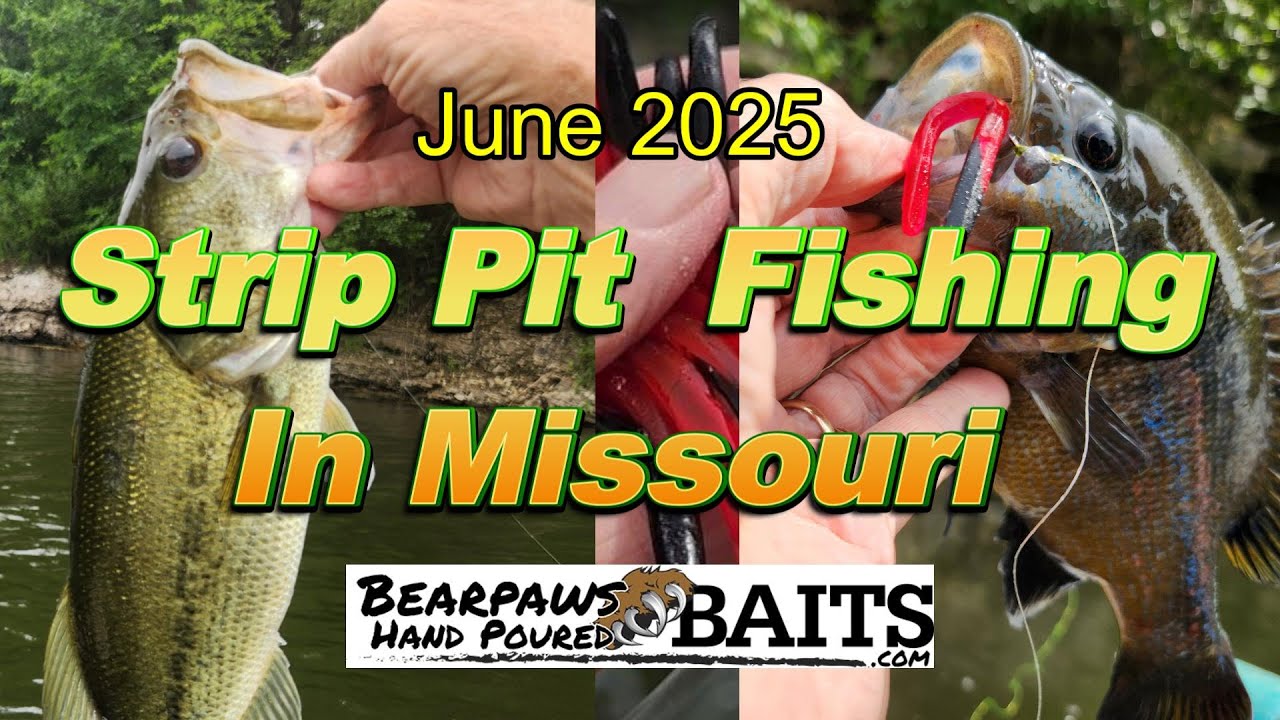 Real Strip Pit Fishing - Bear Paws Garden Worms