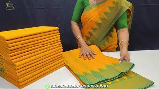 Restock Summer Special Collection Chettinad Cotton Sarees Uniform Order Available
