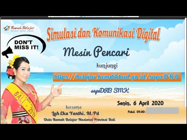 SMK | Simulasi dan Komunikasi Digital (Mesin Pencari) - Kelas X | Luh Eka Yanthi class=