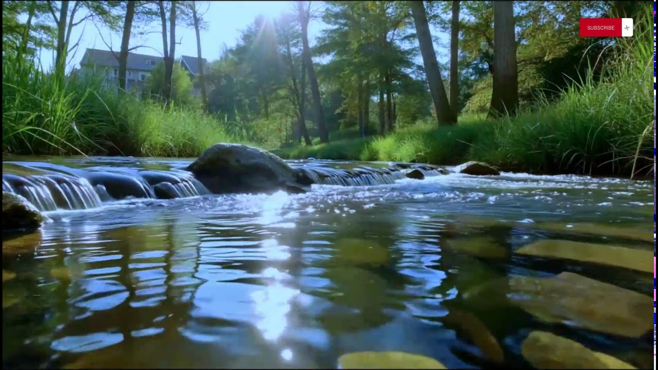 Drift Away Slowly — Soft Piano & River Sounds for Deep Sleep