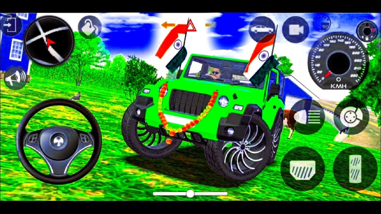 Modified Mahindra Thar😈Games:Indian Green Thar (Gadi Wala Games) Car Game Android Game - #2026