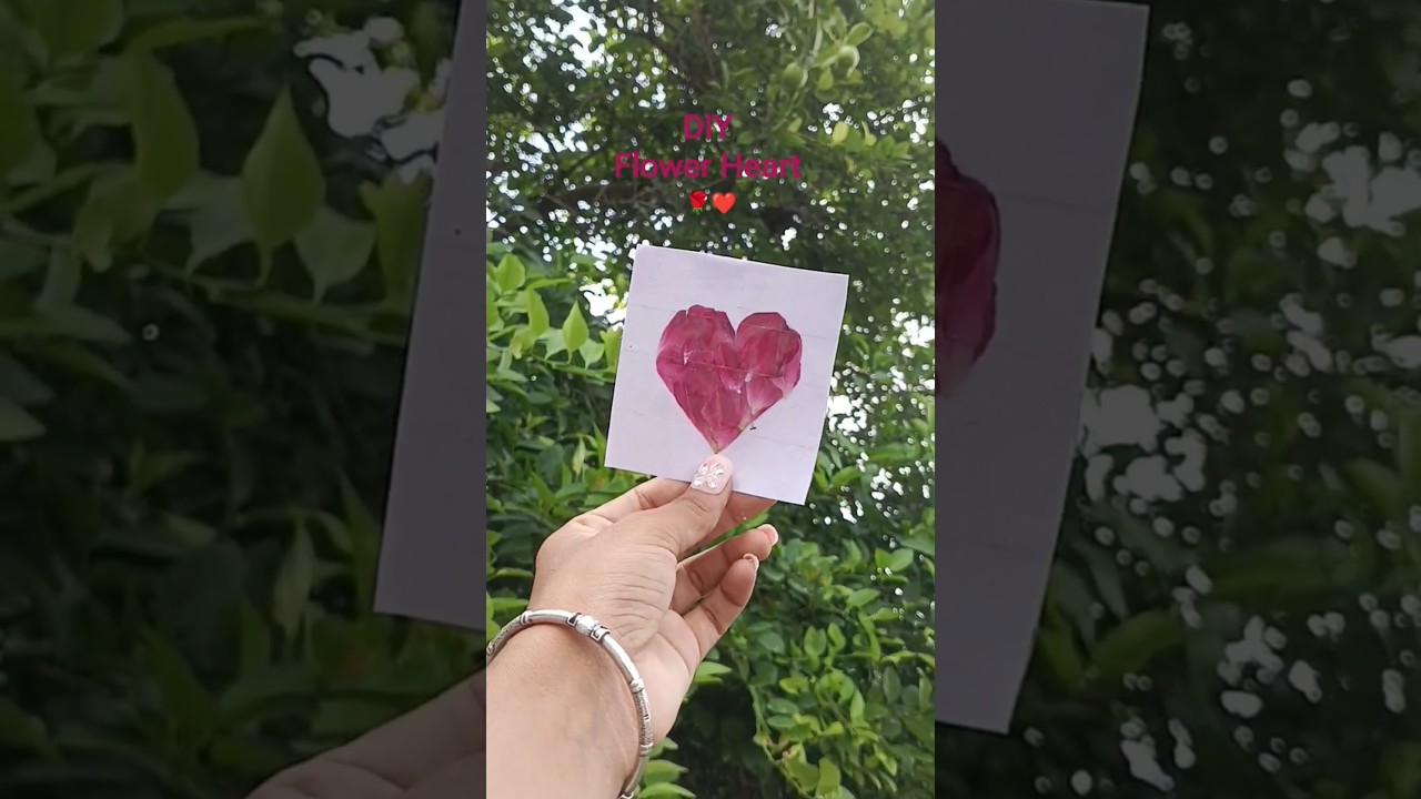 DIY Flower Heart 🌹✨ 