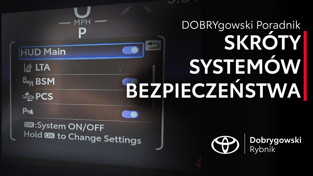 Skróty systemów bezpieczeństwa w Toyocie 🚗❔ /// DOBRYgowski Poradnik