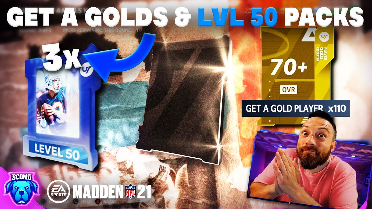 OPENING 3 LEVEL 50 FULL LEGEND PACKS &  110 GET A GOLDS! [MADDEN 21]