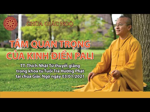 Video TẦM QUAN TRỌNG CỦA KINH ĐIỂN PALI - TT. Thích Nhật Từ... - youtube