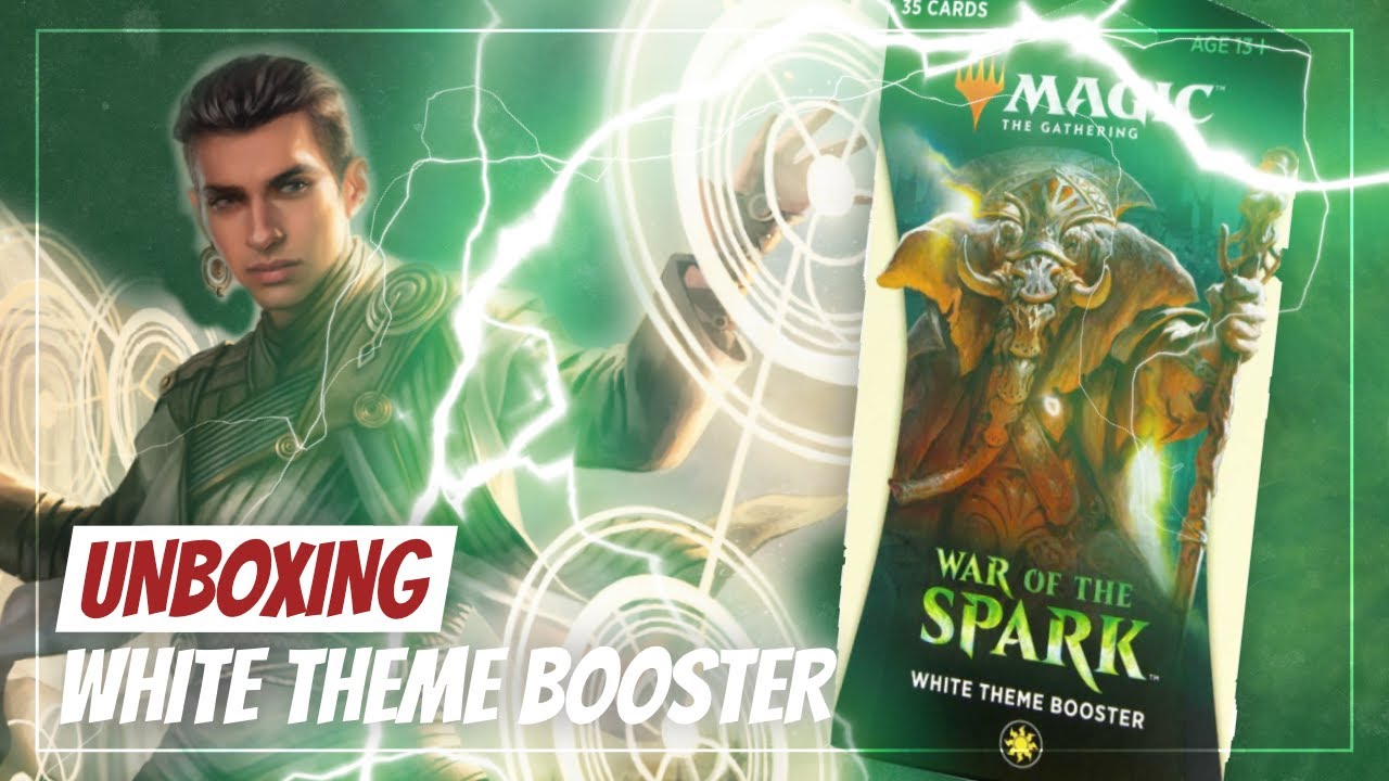 MAGIC THE GATHERING WAR OF THE SPARK WHITE THEME BOOSTER PACK 35 CARDS 