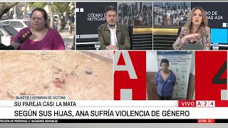 GARÍN: SU PAREJA LA ATACÓ CON UNA AMOLADORA Y LA TIRÓ DE UN SEGUNDO PISO