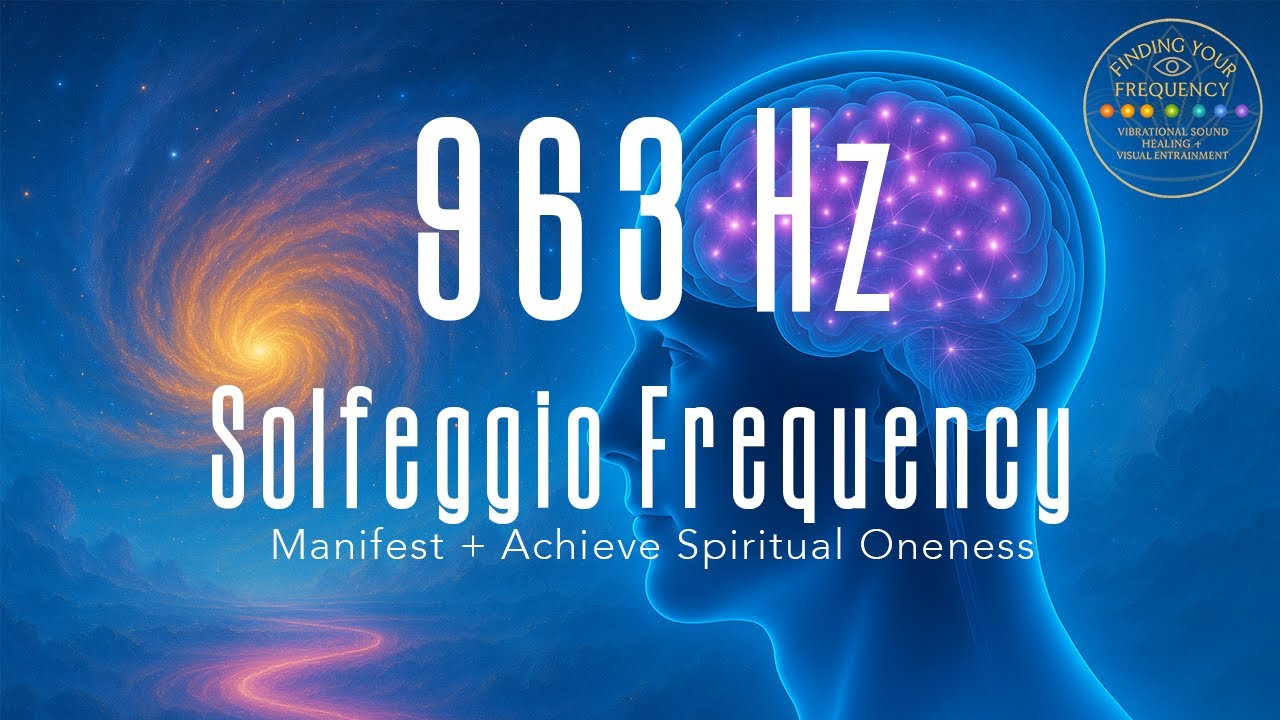 Manifest + Achieve Spiritual Oneness | 963 hz Solfeggio Frequency Pure Tone + Alpha Inducing Visual