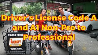 Alamin ang pagkakaiba ng Driver’s License Code ng Motorcycle.