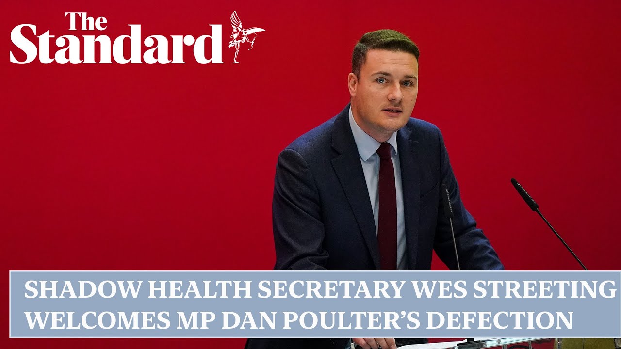 Shadow health secretary Wes Streeting welcomes Tory MP Dan Poulter’s defection to Labour