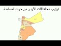 ترتيب محافظات الأردن من حيث المساحة 