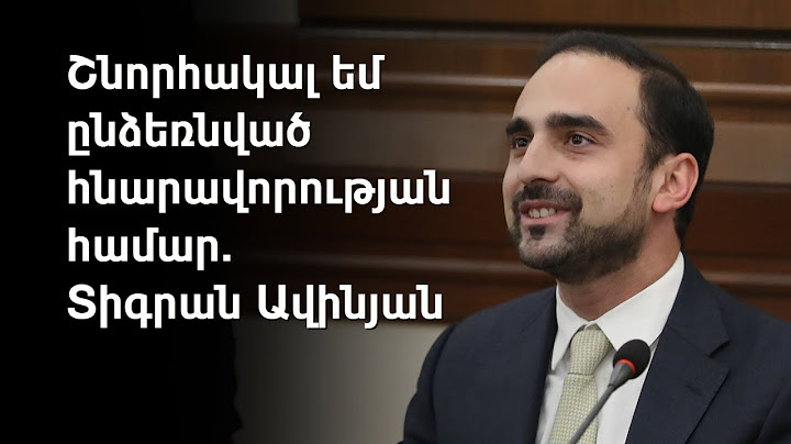 Տիգրան Ավինյանն ընտրվեց Երևանի փոխքաղաքապետ