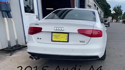 2015 Audi A4: Single chamber V tube muffler