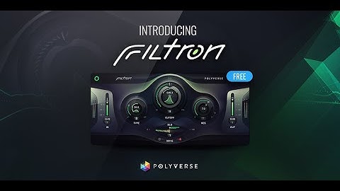Polyverse Introduces: Filtron a new FREE filter plug-in!