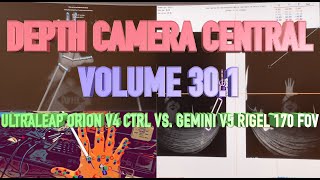 Depth Camera Central Volume 30.1: UltraLeap Original Leap Motion Controller vs. Rigel 170 FOV Stereo