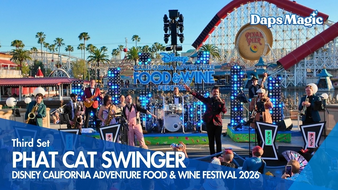 Phat Cat Swinger 4K | Disney California Adventure Food & Wine Festival 2026 (Full Third Set)