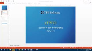 zTPFGI Code Formatting