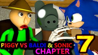PIGGY vs BALDI SONIC ROBLOX ANIMATION CHALLENGE! Chapter 7 (official) Granny Minecraft Game