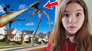 SIREN HEAD vs WAR OF THE WORLDS TRIPOD by Jillian and Addie Laugh 718,145 views 9 months ago 12 minutes, 15 seconds