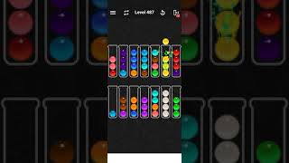 Level 487 of Ball Sort Color Water Puzzle