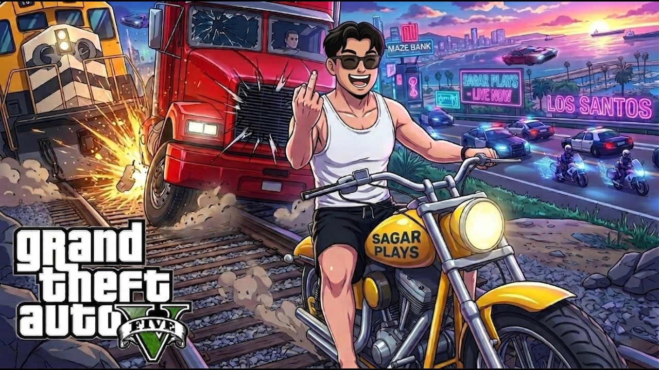 GTA 5 LIVE #gta5 #gtav #gaming @SAGARPLAYS01
