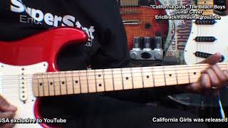 Video thumbnail of "CALIFORNIA GIRLS The Beach Boys Guitar Cover No Capo LESSON LINK BELOW!"