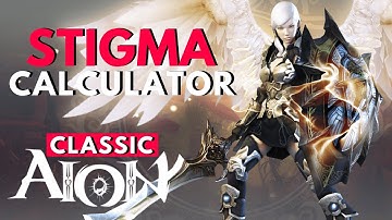 Aion Classic STIGMA CALCULATOR & Other Useful Links! New Beginners Starter