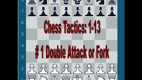 Chess Tactics: Double Attack or Fork #1-13
