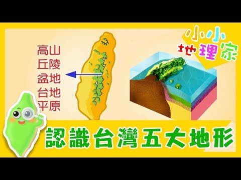 【台灣的五大地形介紹】認識台灣_小小地理家 第8集｜知識｜文化｜教育｜兒童節目
