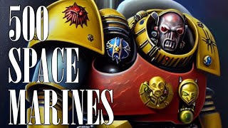 500 SPACE MARINES in Warhammer 40K style | AI Generated Sci-fi Portraits | Stable Diffusion
