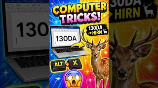 130DA से 🦌 बनाओ! 😱 | ALT + X Secret Trick in MS Word 💻Computer Trick जो 99% लोग नहीं जानते!#heakar