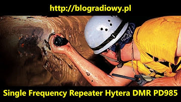 SFR - Single Frequency Repeater on Hytera DMR PD985 test