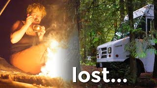LOST! Off grid van life cooking