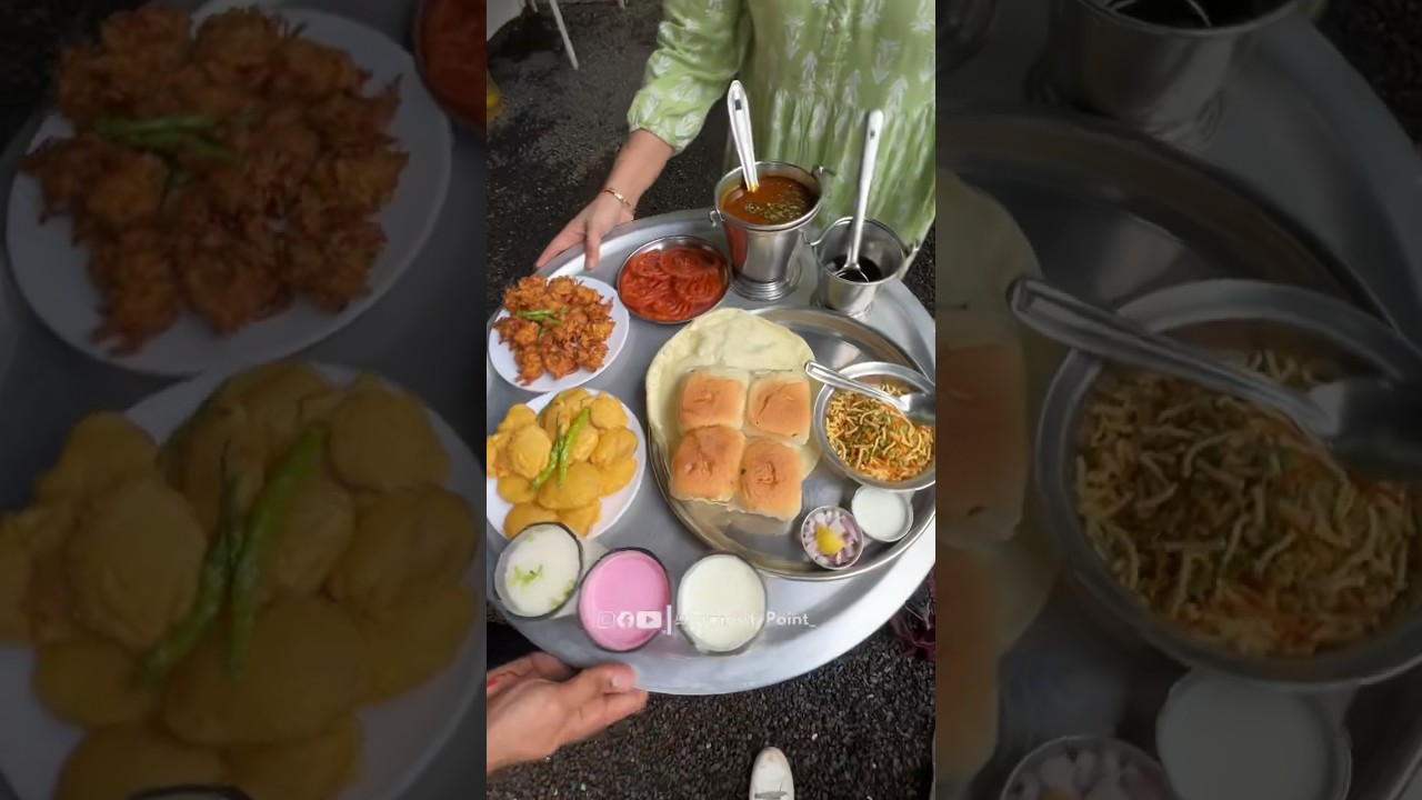 तब्बल एवढी मोठी मिसळ थाळी😨 Misal of Nashik😋 Nashik Food