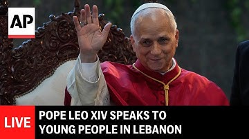 Live: Pope Leo XIV speaks to young people in Lebanon