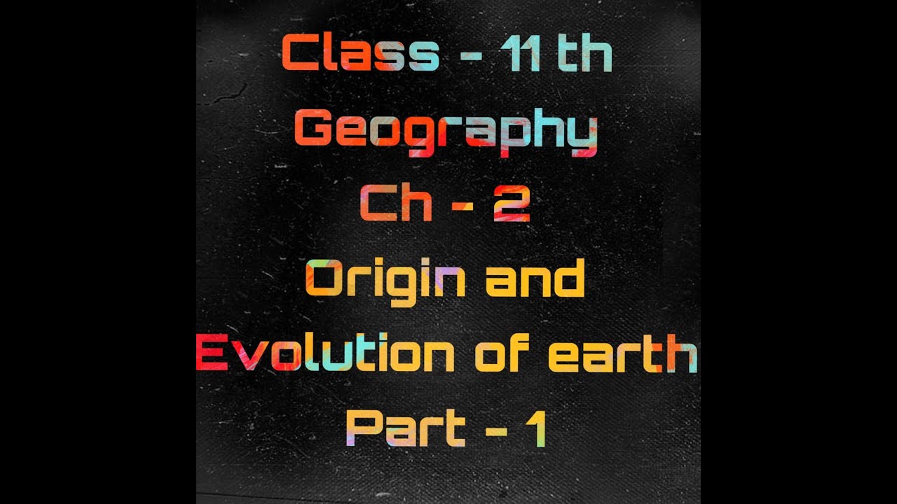 Origin and Evolution of earth - YouTube