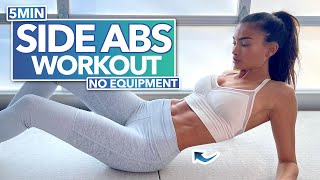 5MIN SIDE ABS & OBLIQUES WORKOUT || KELLY GALE