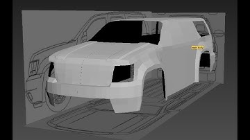 modeling tahoe car in 3d max  part 2