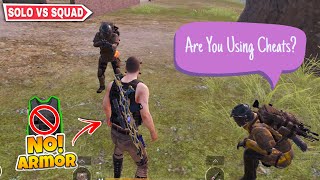 Trolling Level 6 Enemies As Bot 🤣 - No Armor ❌ Solo vs Squad Challenge | Pubg Metro Royale